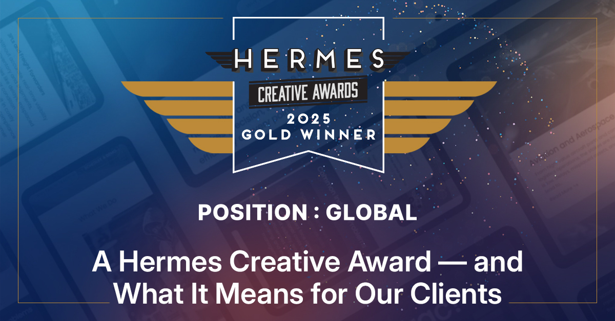 A Hermes Creative Award — and What It Means for Our Clients
